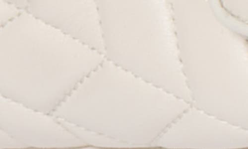 Miu Miu Nappa Leather Slippers Flat Sole In Bianco