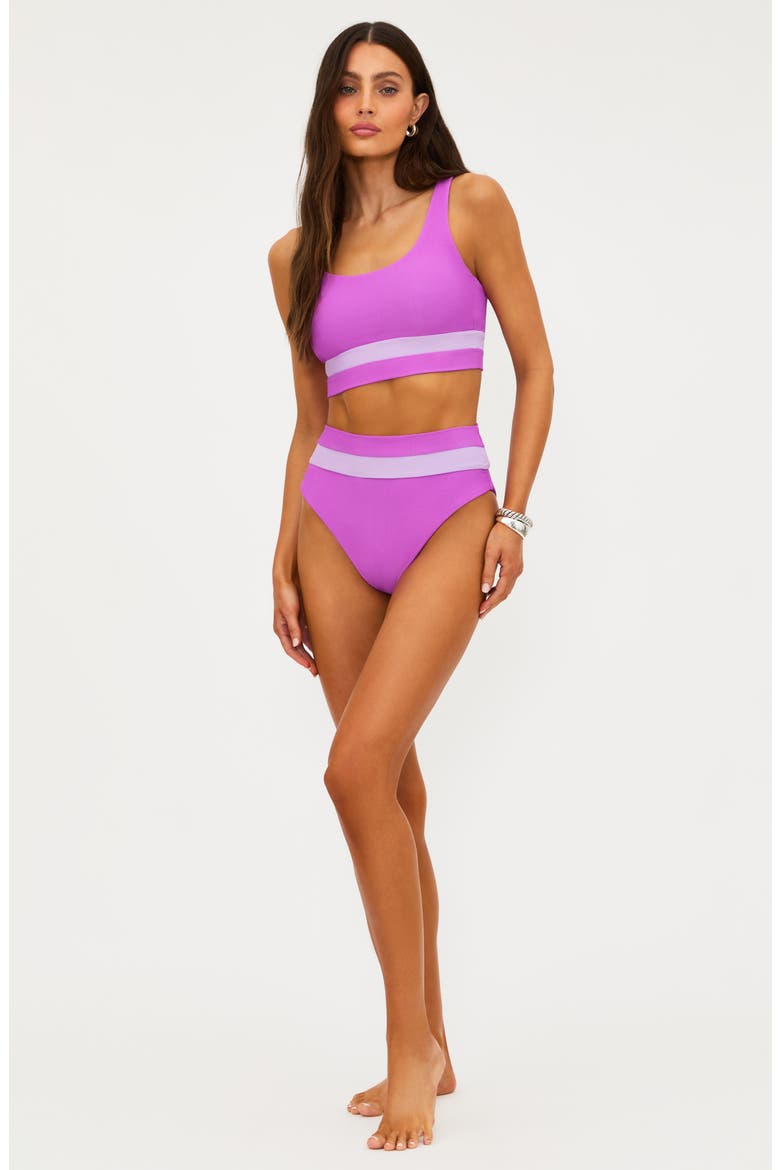 Heidi High Rise Bikini Bottoms, Alternate, color, LAVENDER