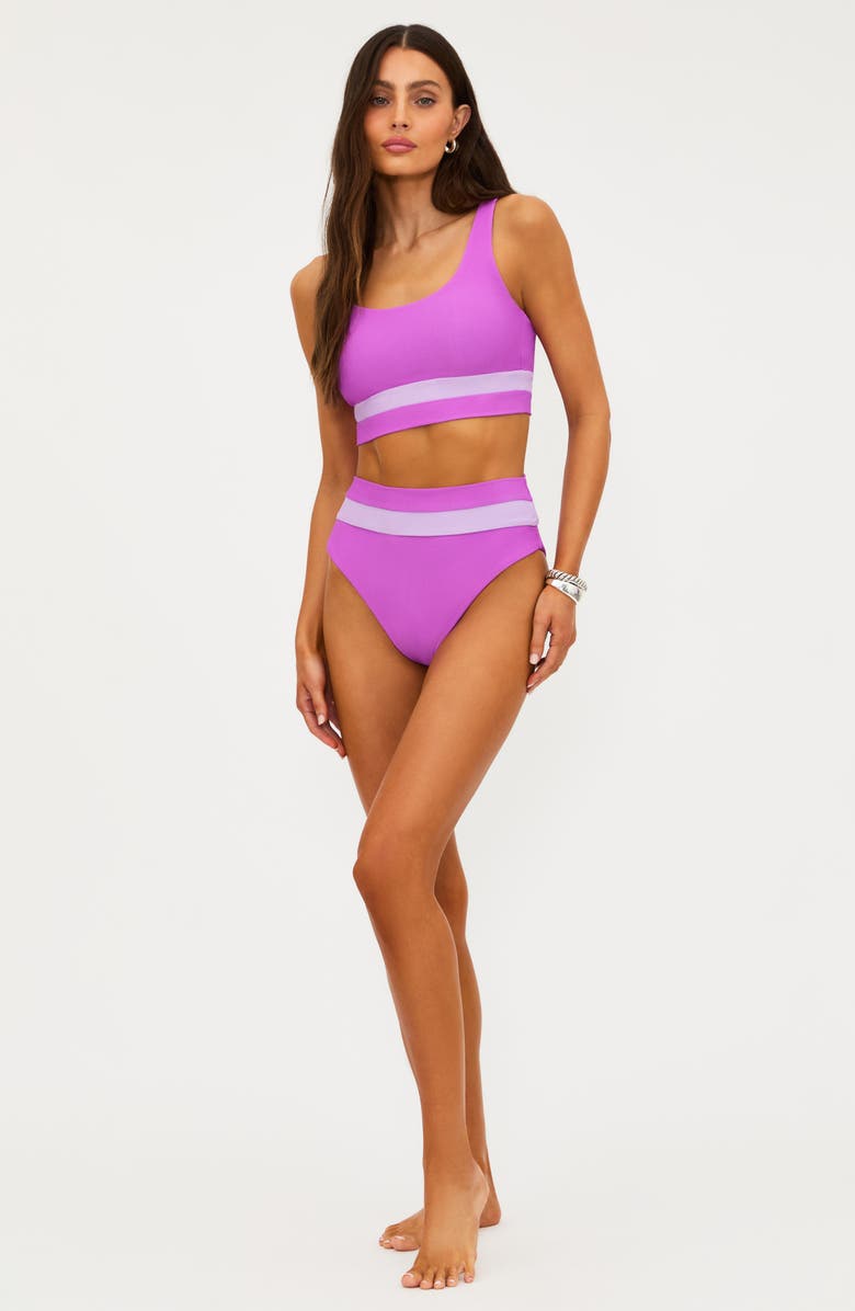 Beach Riot Heidi High Rise Bikini Bottoms, Alternate, color, Lavender
