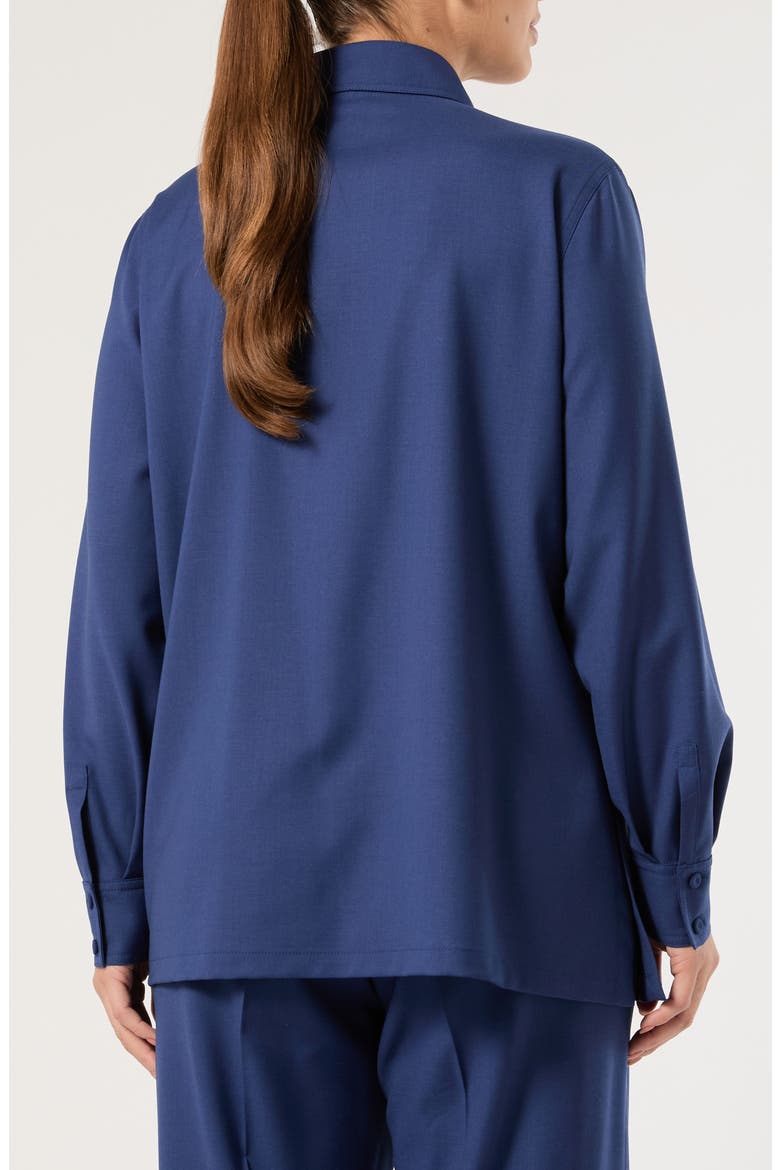Virgin Wool Shirt Jacket, Alternate, color, CHINA BLUE
