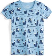Mightly Toddler Organic Cotton Short Sleeve Ribbed Scoop Neck Tee