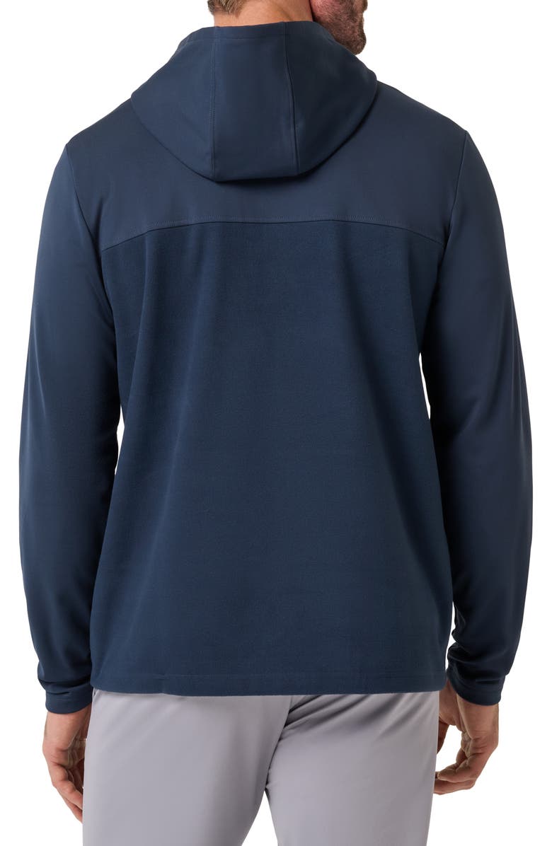 TravisMathew Polar Seas Quarter Zip Pullover, Alternate, color, Total Eclipse