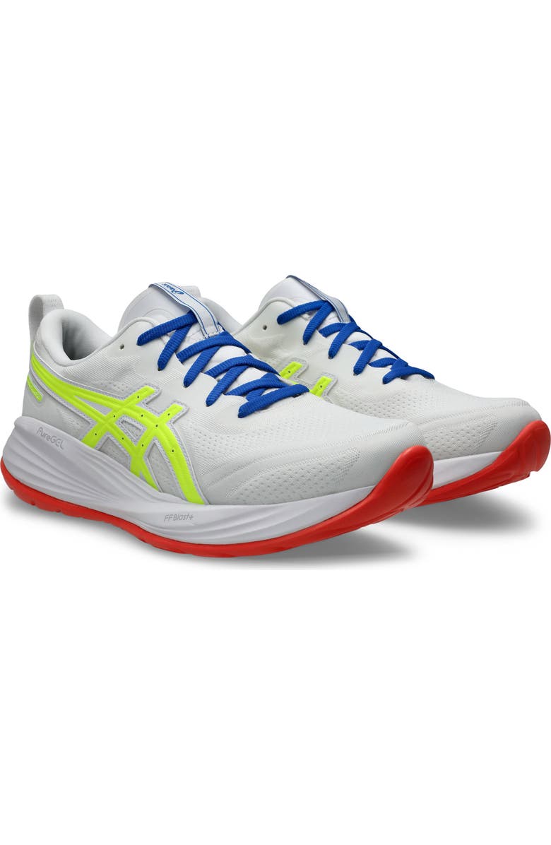 ASICS<sup>®</sup> GEL-CUMULUS<sup>®</sup> 27 Running Shoe, Main, color, White/Safety Yellow