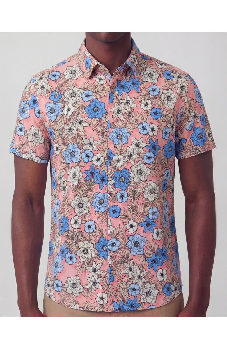 Lords of Harlech Tropical Mix Mens Knit Shirt, Alternate, color, Tropical Mix Coral