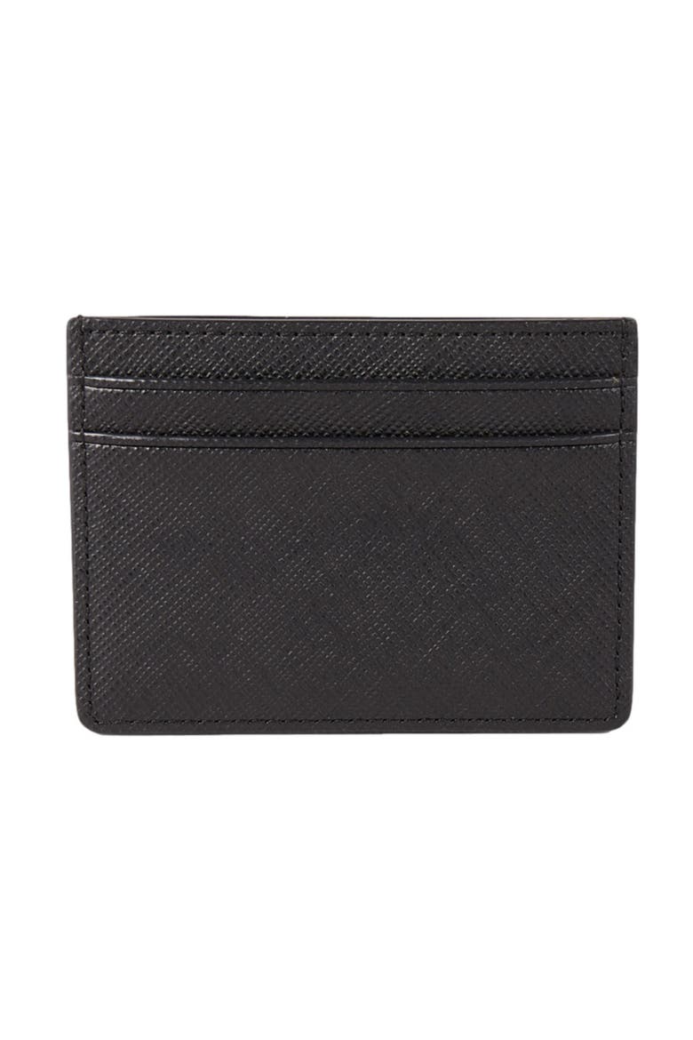 Reconstituted leather cardholder, Alternate, color, Black