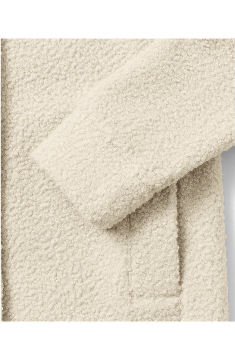 Lands' End Boucle Fleece Coat, Alternate, color, Ivory Latte