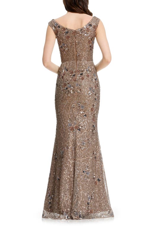 Dress The Population Josie Sequin Mermaid Gown In Gold