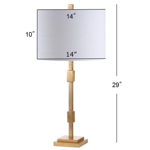 Jonathan Y Windsor 29" Metal Led Table Lamp, Gold Leaf In Gold Leaf