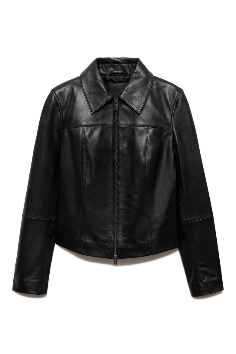 Leather Zip Jacket (Women) | Nordstrom
