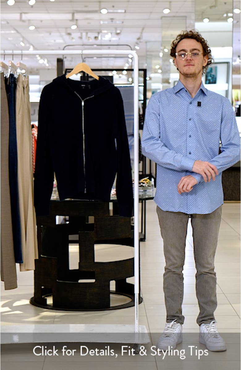 Myhlo Perforated Waffle Cotton Zip Hoodie, sales video thumbnail