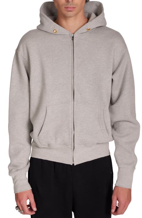 Heavyweight Cropped Zip Hoodie