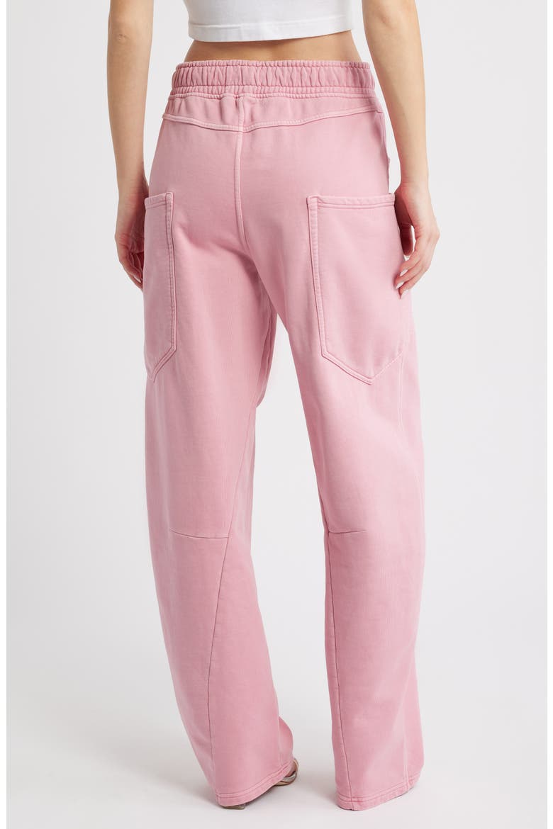 Ryan Cotton Barrel Sweatpants, Alternate, color, CLAY PINK