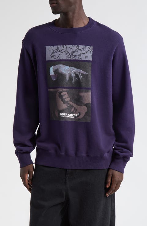Graphic Cotton Fleece Sweatshirt