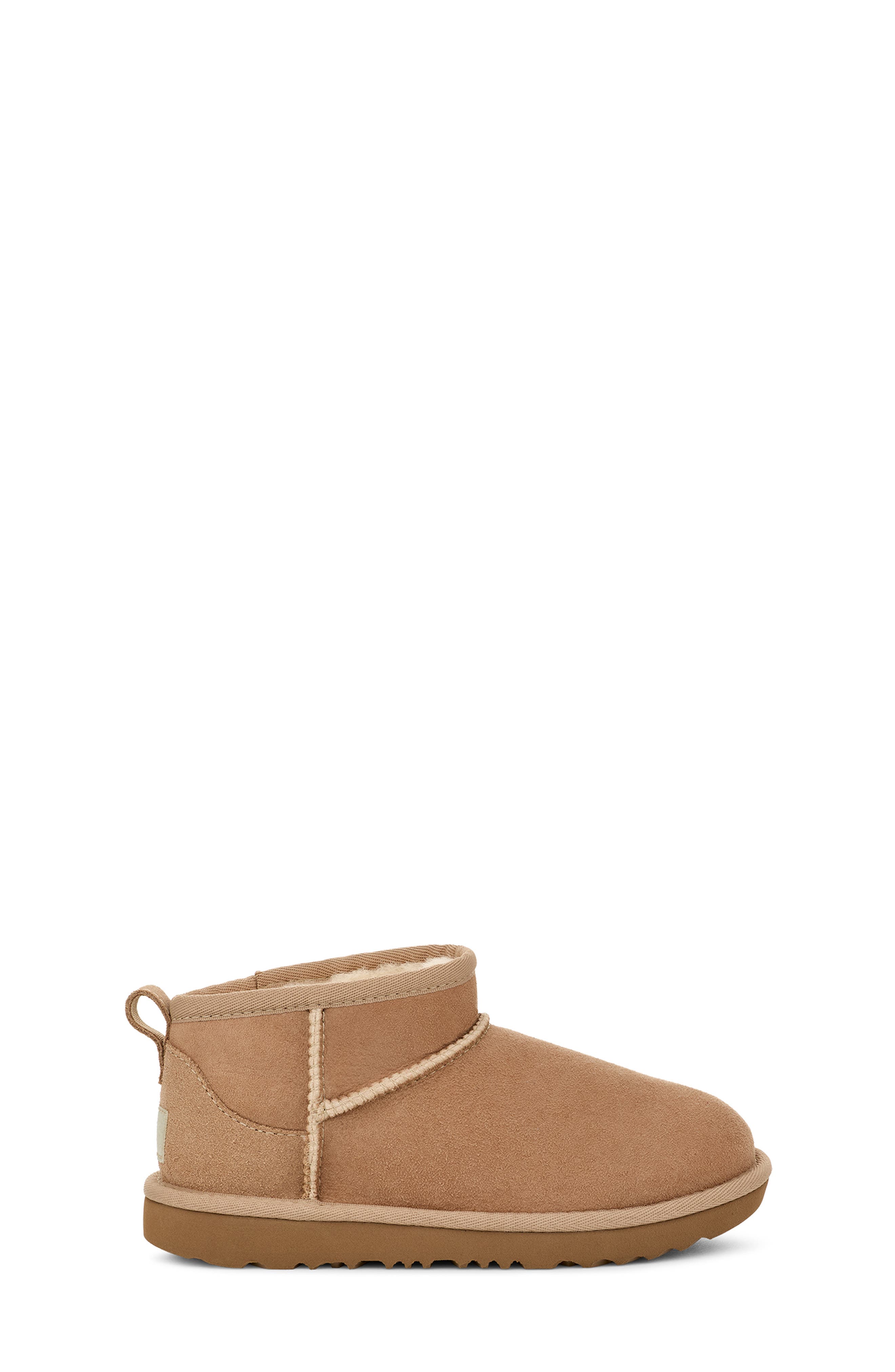 Kids' Classic Ultra Water Resistant Genuine Shearling Mini Boot, Alternate, color, SAND