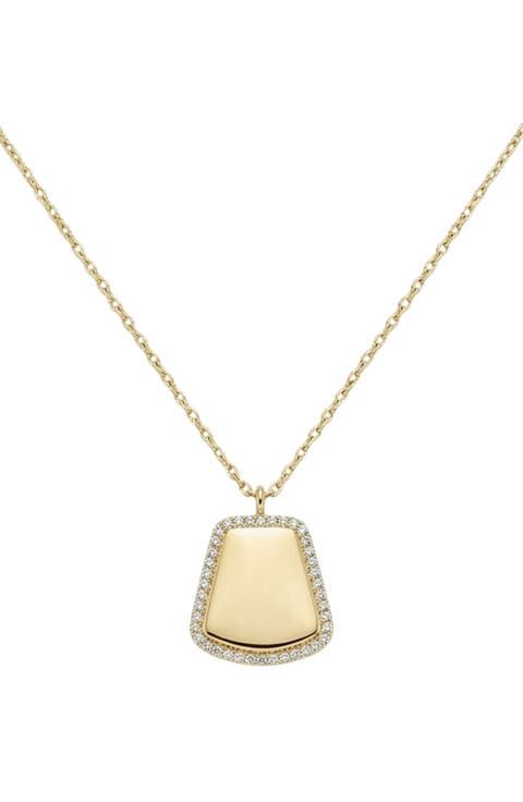 Tag Pendant Necklace