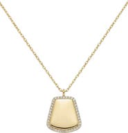 ARGENTO VIVO Tag Pendant Necklace