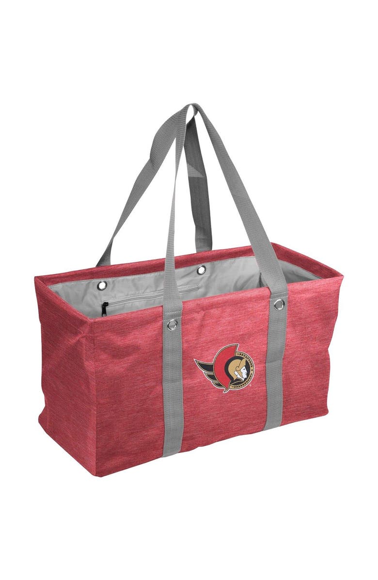 LOGO BRANDS Ottawa Senators Crosshatch Picnic Caddy Tote Bag, Main, color, Red