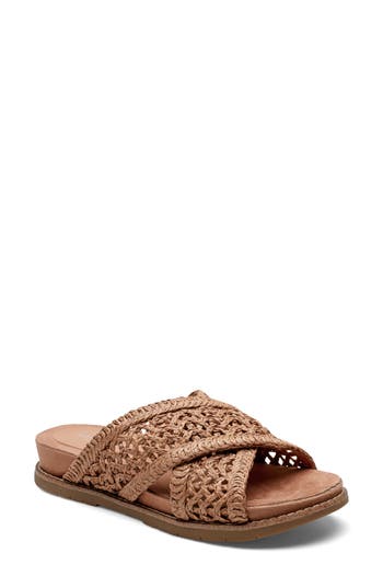 ROCKPORT ROCKPORT ZORA WOVEN STRAP SLIDE SANDAL 
