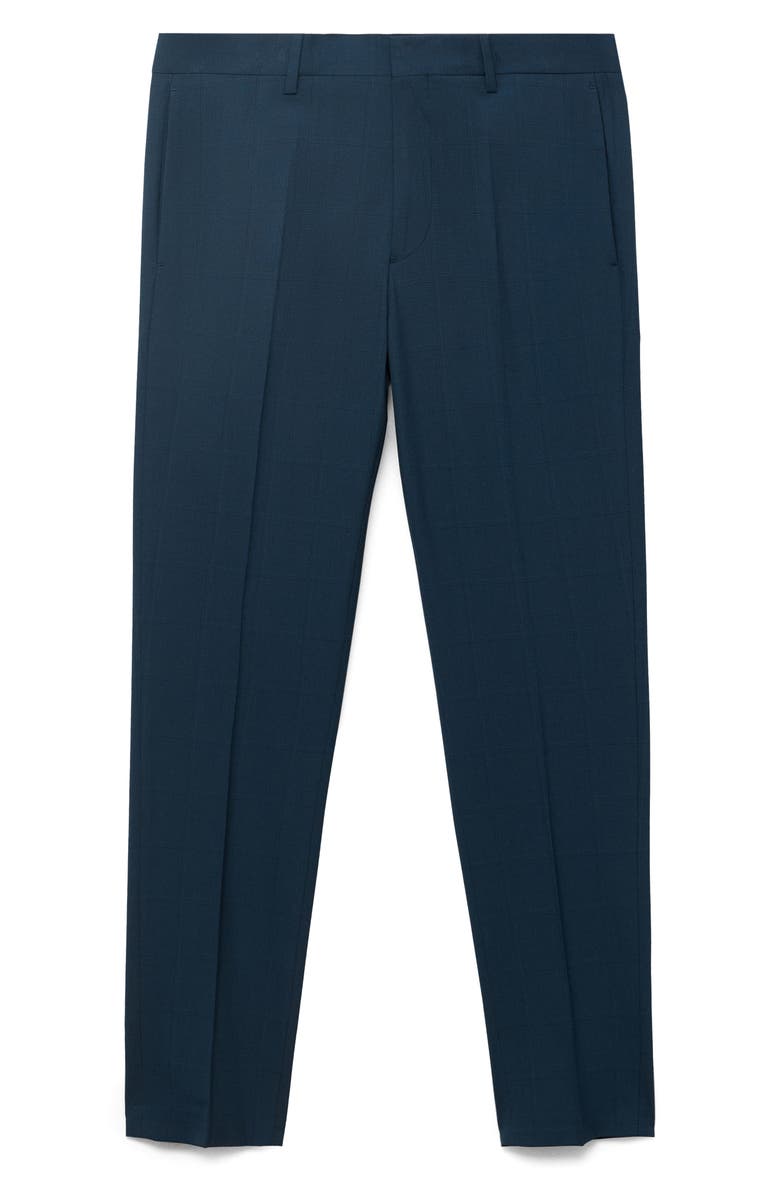 MANGO Super Slim Fit Stretch Suit Pants, Alternate, color, Indigo Blue