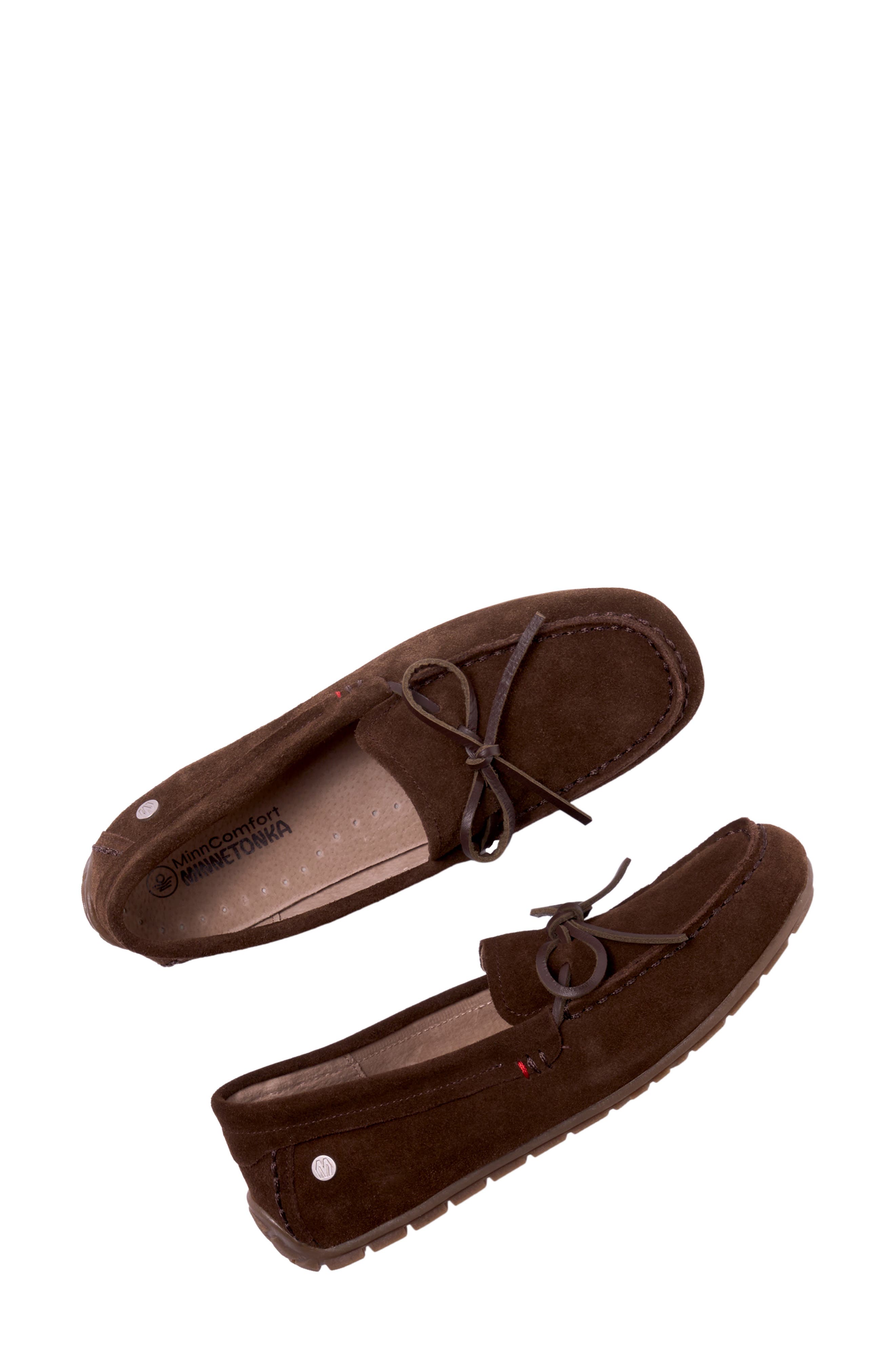 Minnetonka Moc Toe Loafer, Alternate, color, Dark Chocolate