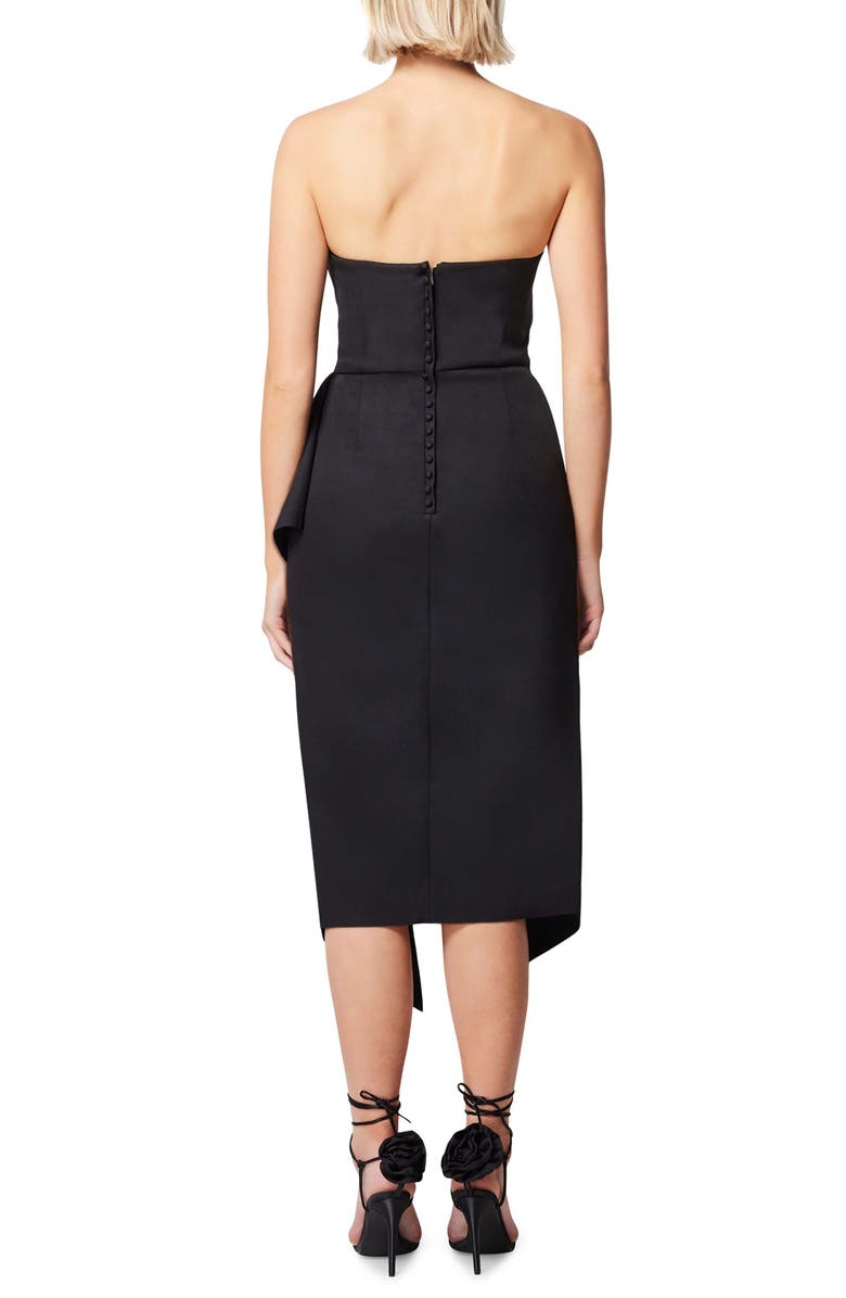 Elliatt Reception Cascade Ruffle Strapless Cocktail Dress, Alternate, color,