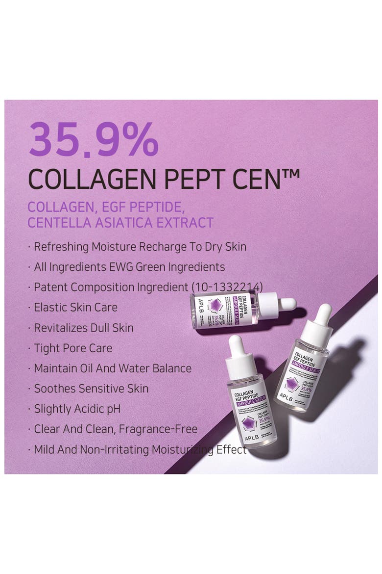 Collagen EGF Peptide Ampoule Serum, Alternate, color, NO COLOR