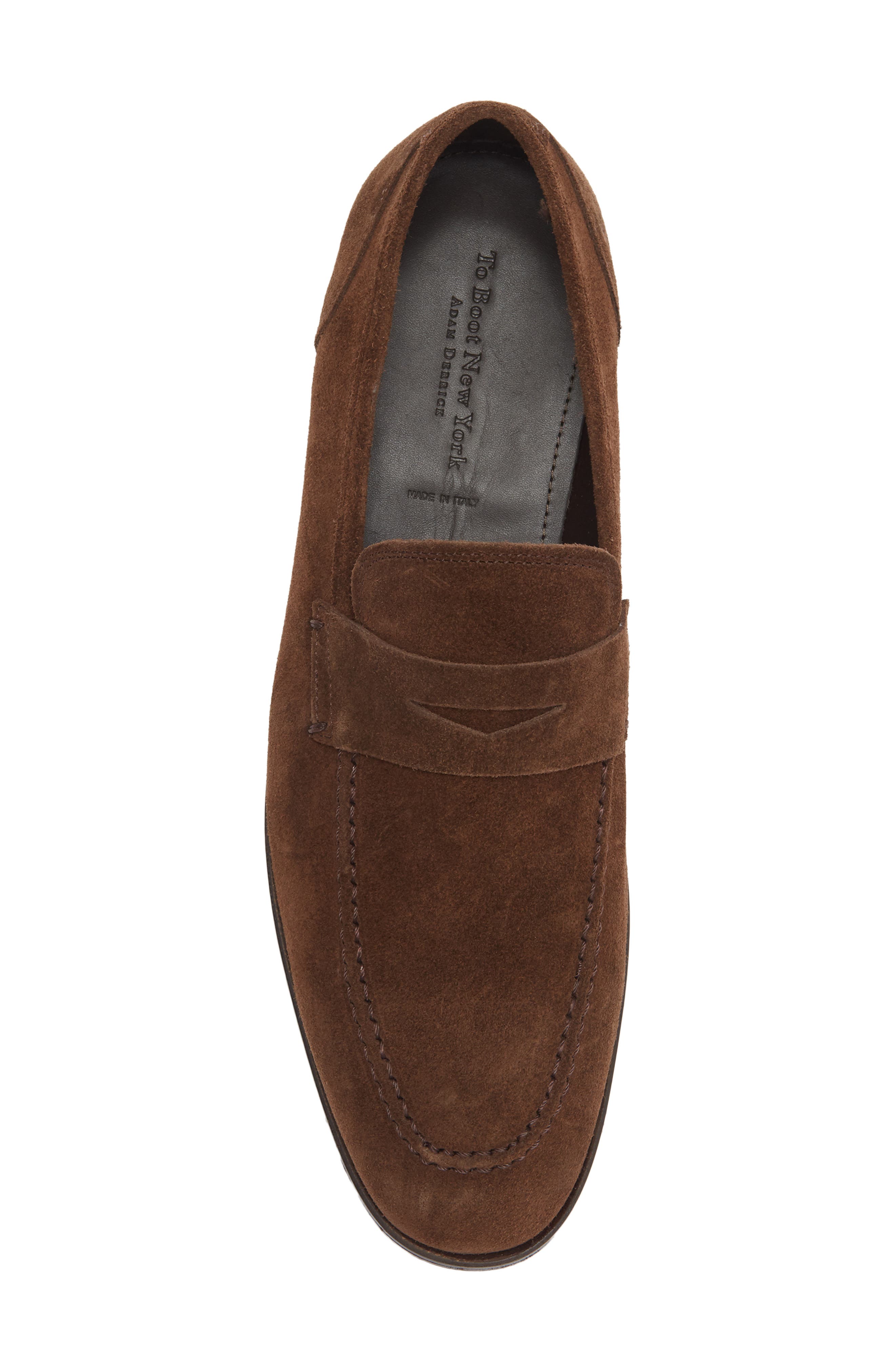 Brazil Penny Loafer, Alternate, color, SUEDE MOKA