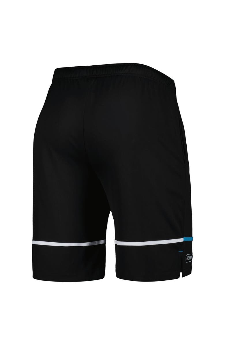 New Era Men's New Era Black Carolina Panthers Combine Authentic Rusher Training Shorts, Alternate, color, Black