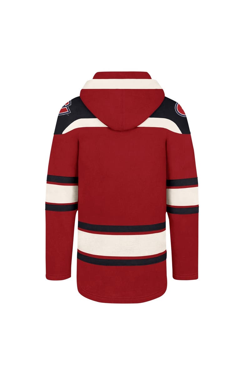 '47 Men's '47 Red Montreal Canadiens Superior Lacer Pullover Hoodie, Alternate, color,