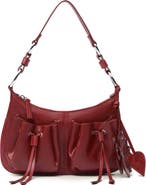 MANGO Leather Shoulder Bag