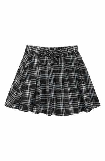 Walking on Sunshine Kids' Plaid Pleated Skirt