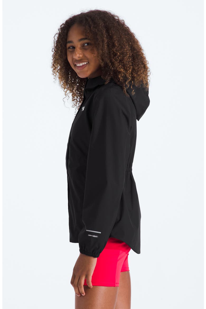 Kids' Antora Waterproof Rain Jacket, Alternate, color, TNF BLACK TNF BLACK