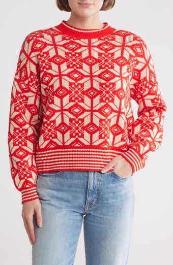 THE GREAT. The Snowflake Pullover Sweater