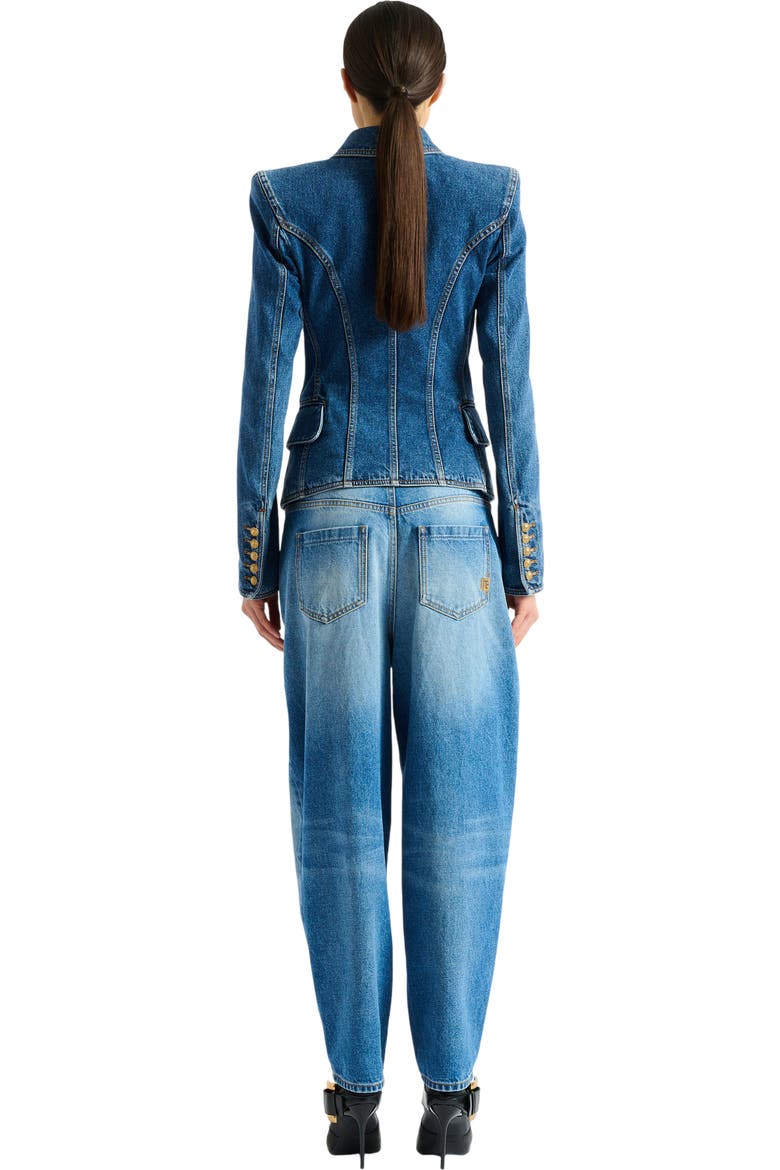 Denim 2-button jacket, Alternate, color, blue