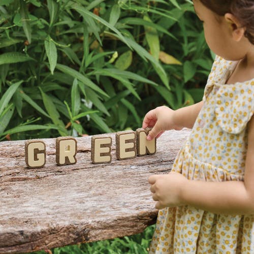 Kaplan Early Learning Company Bark Block Letters In Multi