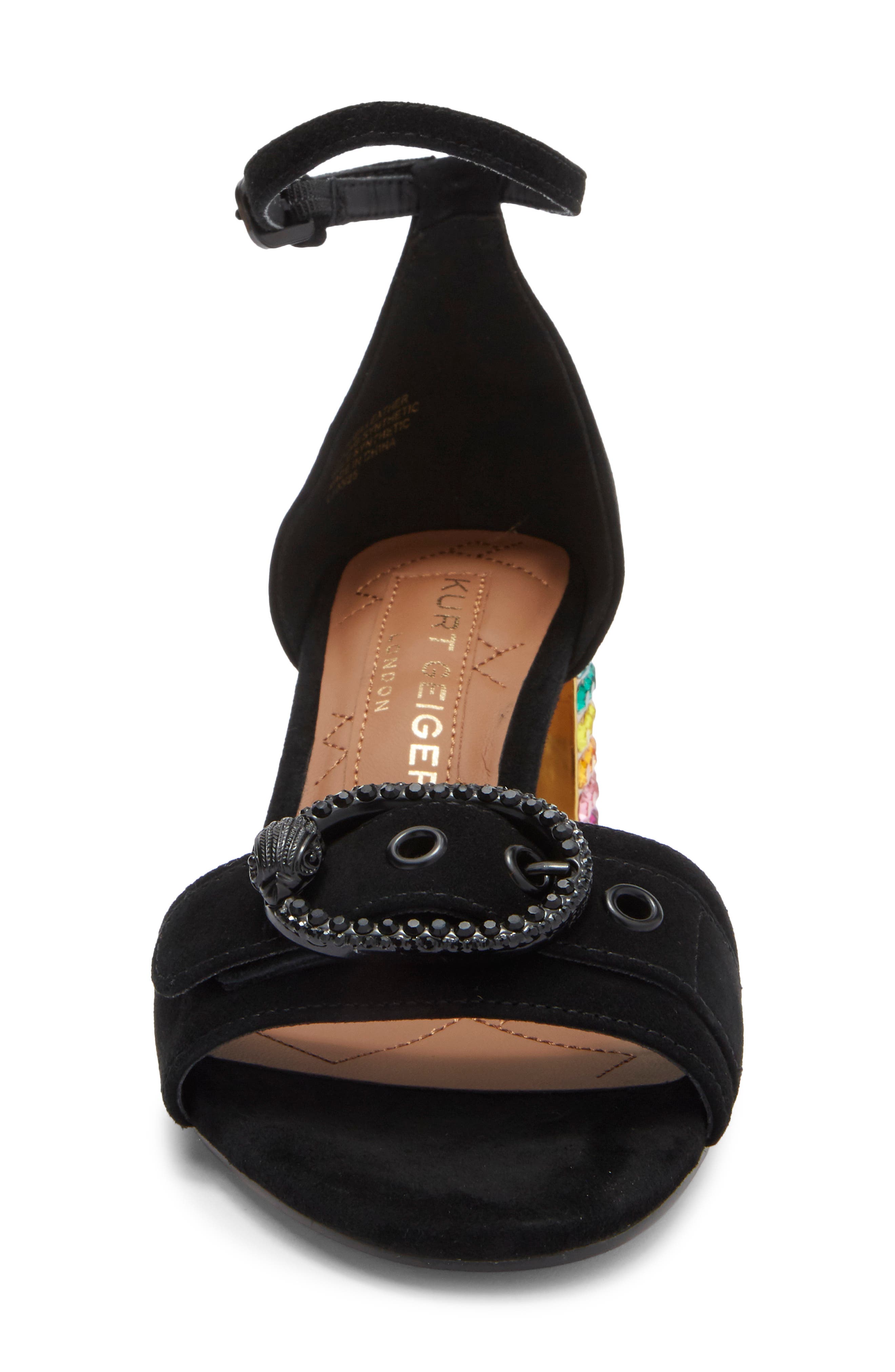 Kurt Geiger London Mayfair Eagle Crystal Heel Sandal, Alternate, color, 