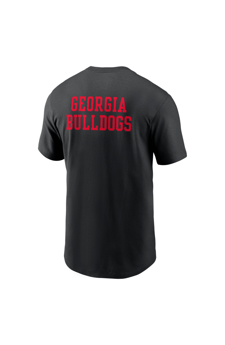 Nike Men's Nike Black Georgia Bulldogs 2-Hit Stacked T-Shirt, Alternate, color, Black