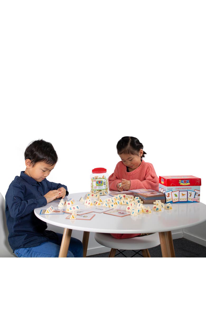 Cvc Triblocks Tub, 90 Blocks, Phonemic Awareness, Pre K1, Alternate, color, Multicolored