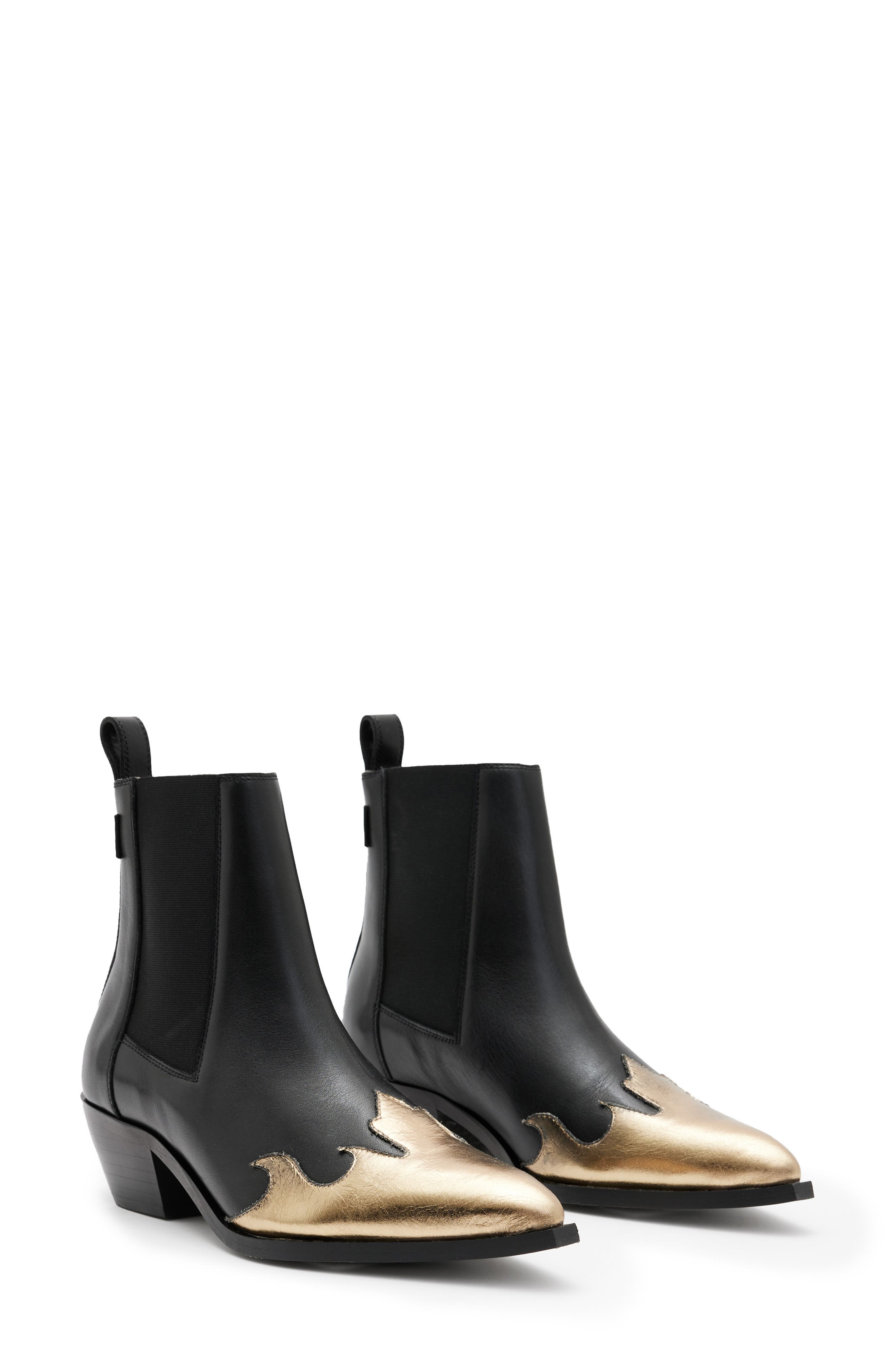AllSaints Dellaware Pointed Toe Chelsea Boot, Main, color, 