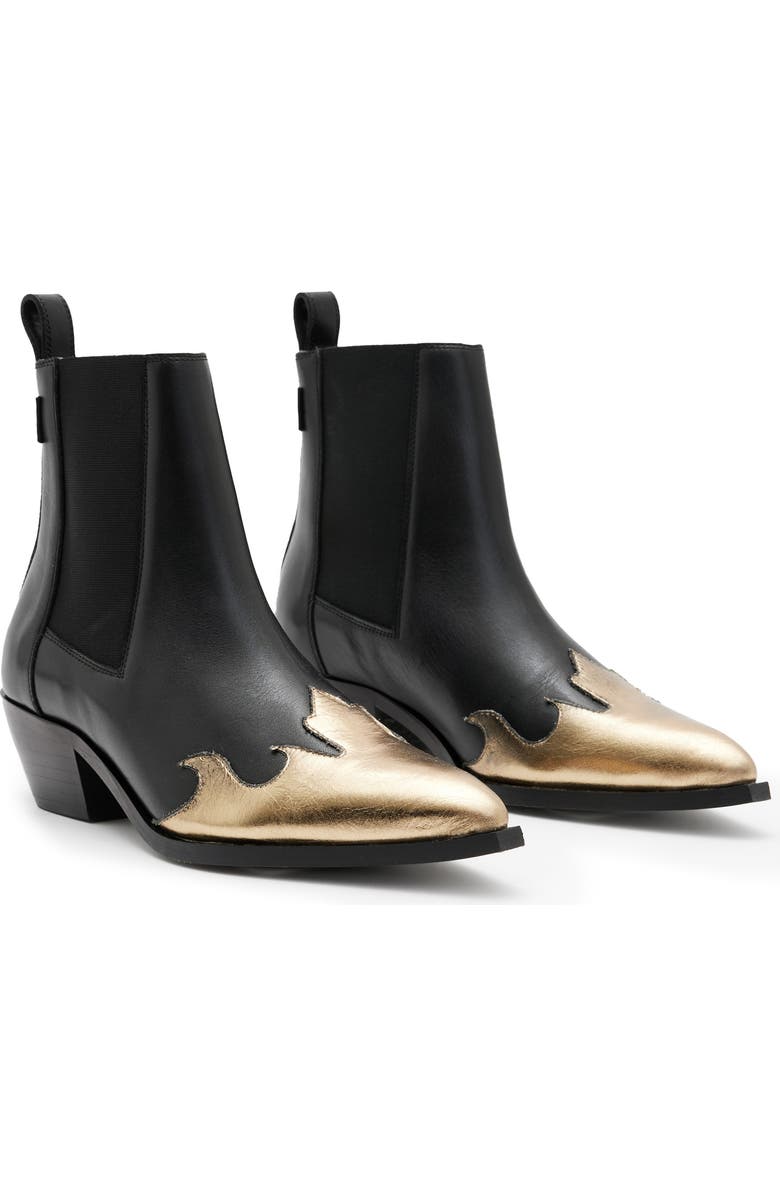 AllSaints Dellaware Pointed Toe Chelsea Boot, Main, color,