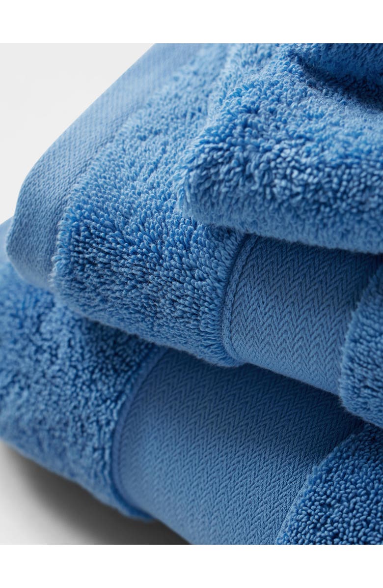 Lauren Ralph Lauren Watson Cotton Terry Cloth Washcloth, Alternate, color, True Lake Blue