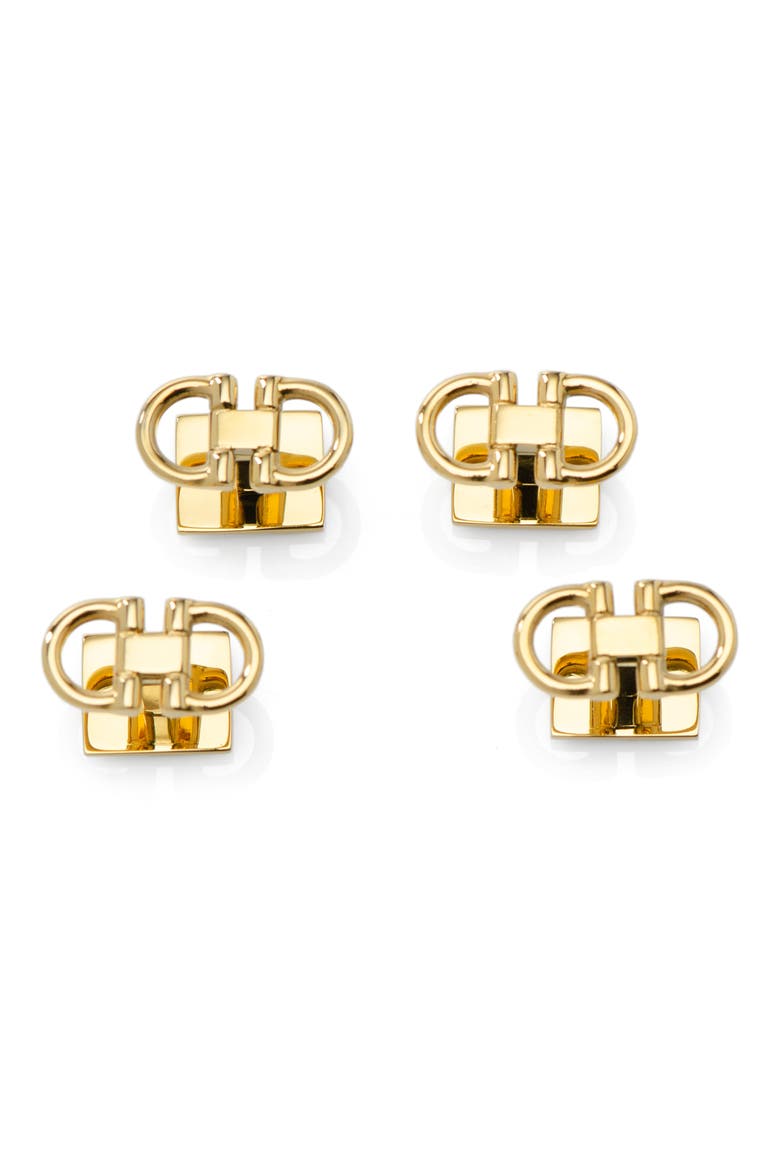 Horse Bit Shirt Studs, Alternate, color, GOLD
