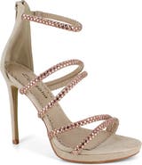 ZIGISOHO Rhinestone Strappy Stiletto Sandal