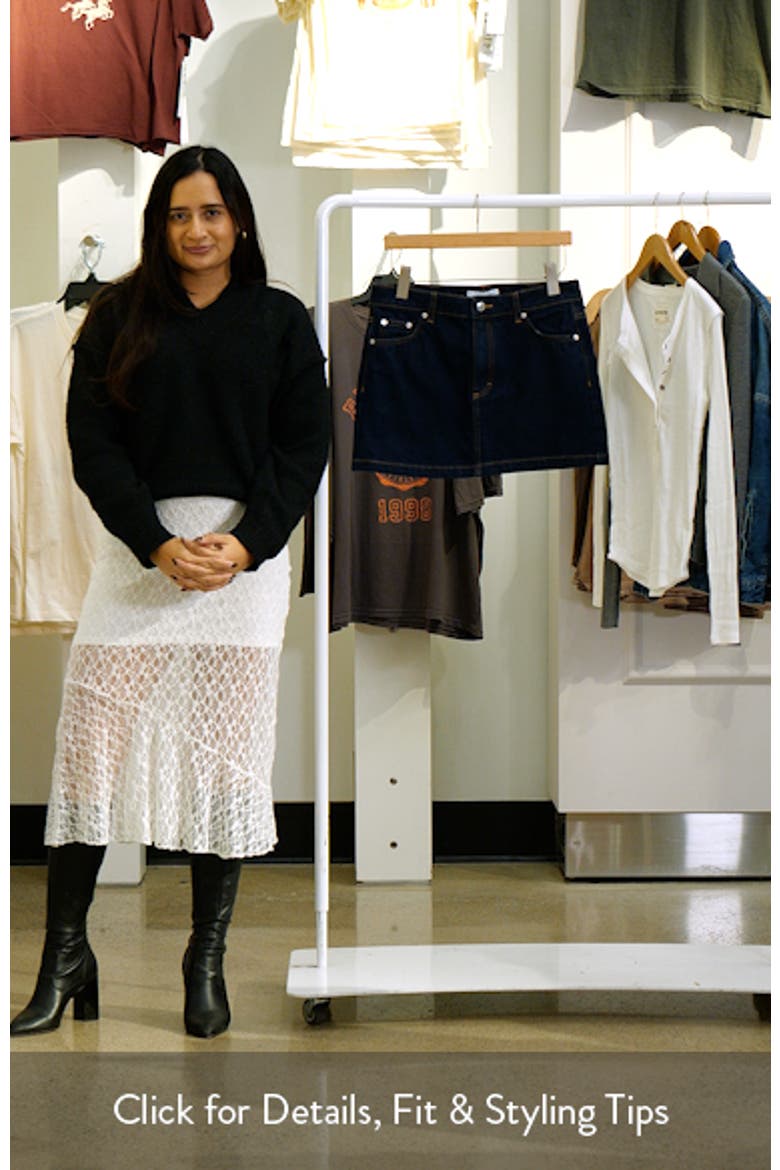 Pelmet Denim Miniskirt video