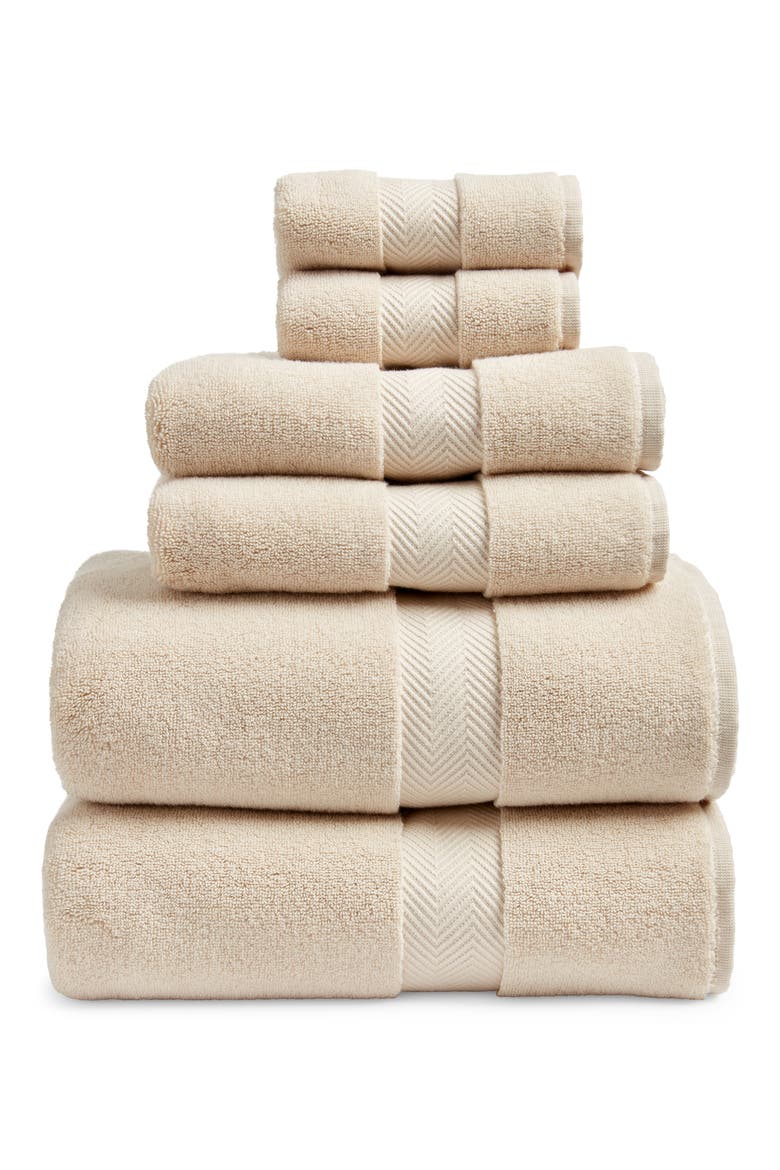 Organic Hydrocotton 6-Piece Towel Set $144 Value, Main, color, BEIGE OATMEAL