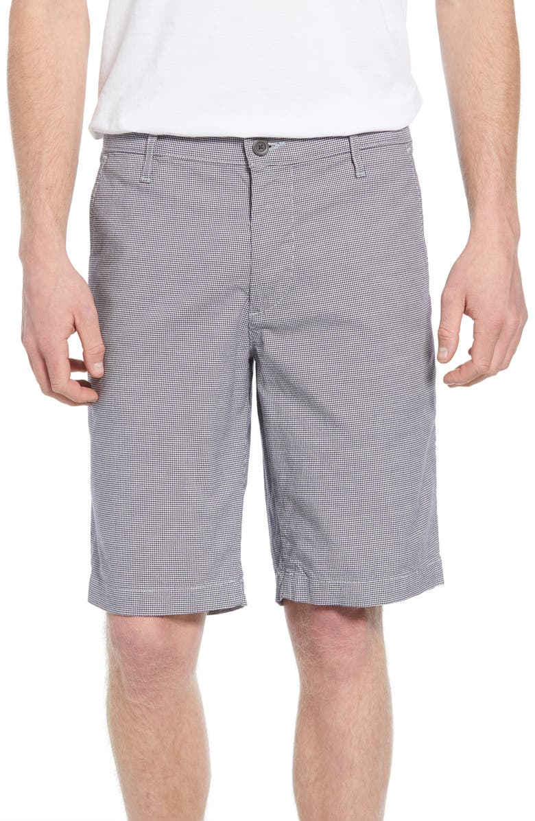 AG Griffin Regular Fit Shorts, Main, color, Navy Check