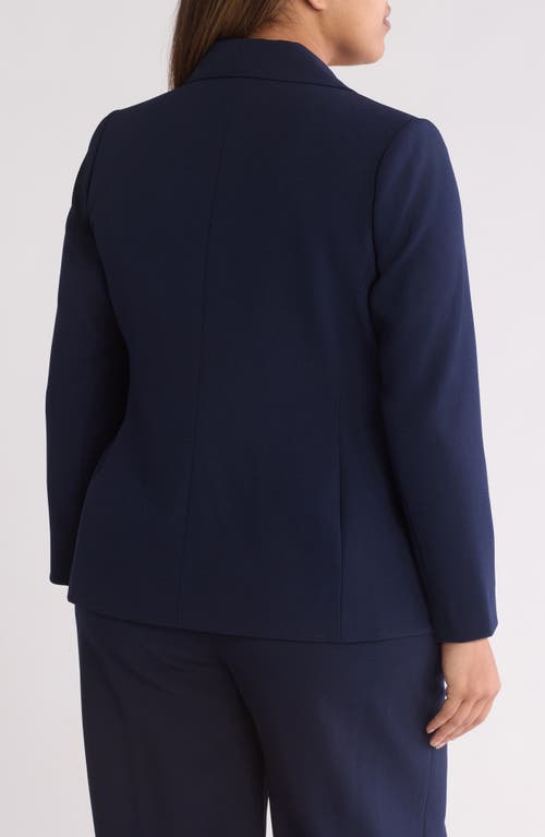 Tahari Asl One-button Blazer In Deep Navy