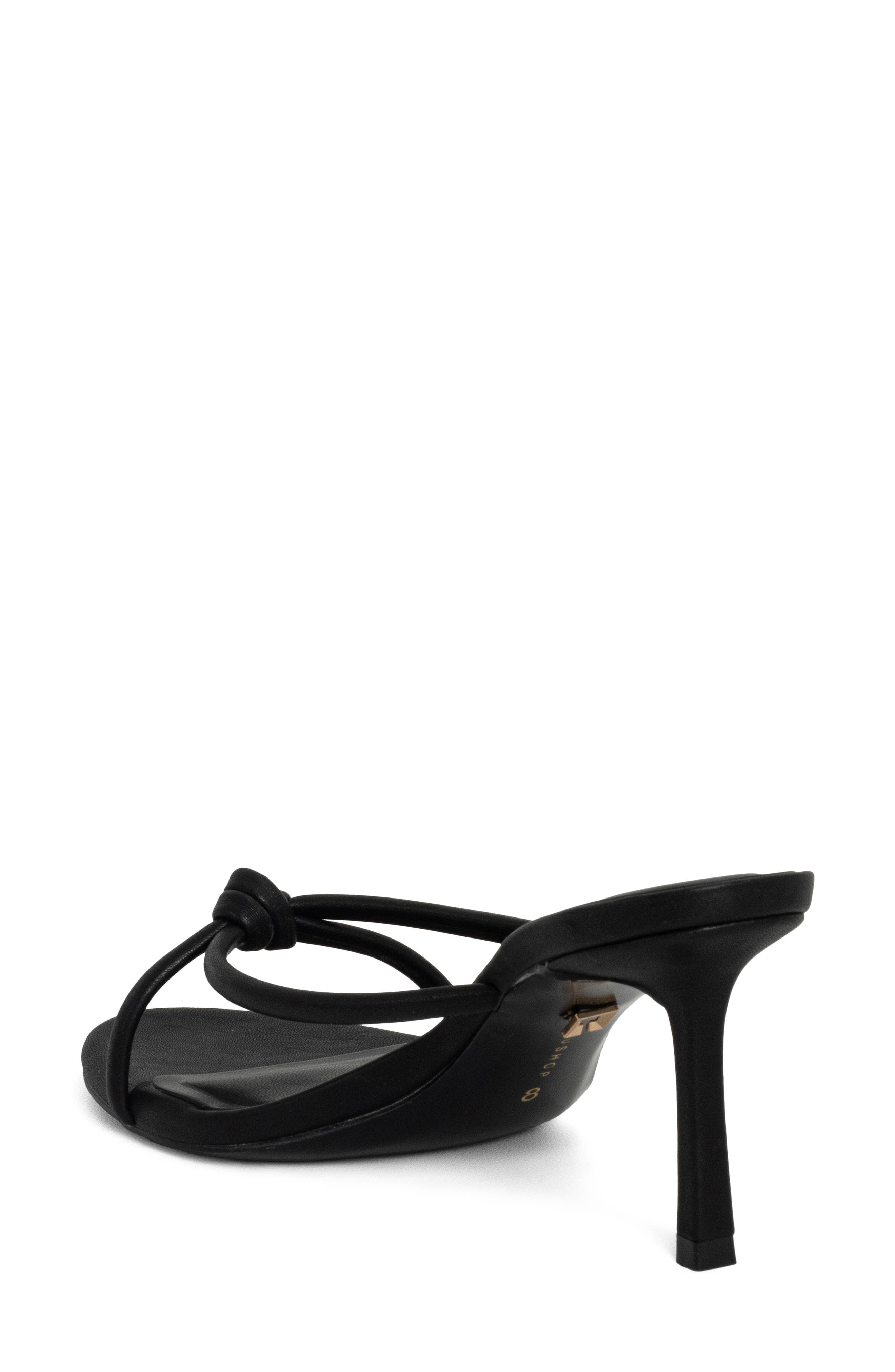 SHUSHOP Heidi Stiletto Sandal, Alternate, color, Black