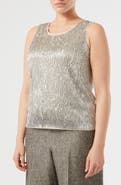 Marina Rinaldi Celebre Sequin Sleeveless Top