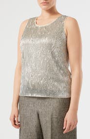 Marina Rinaldi Celebre Sequin Sleeveless Top